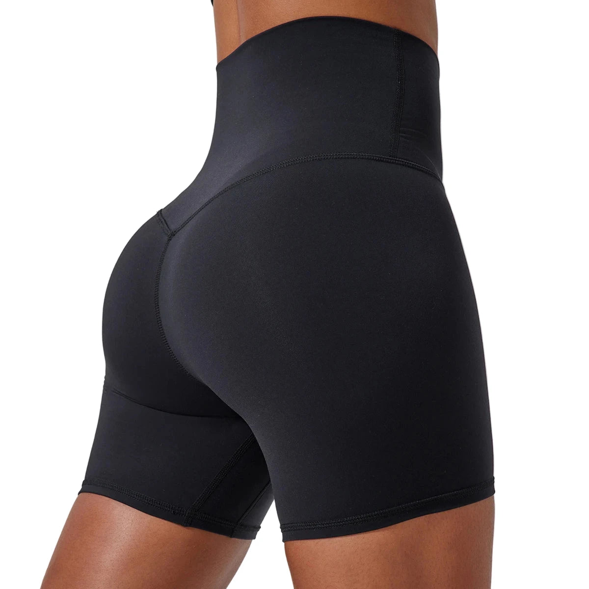 Women’s High Waist Yoga Shorts Black