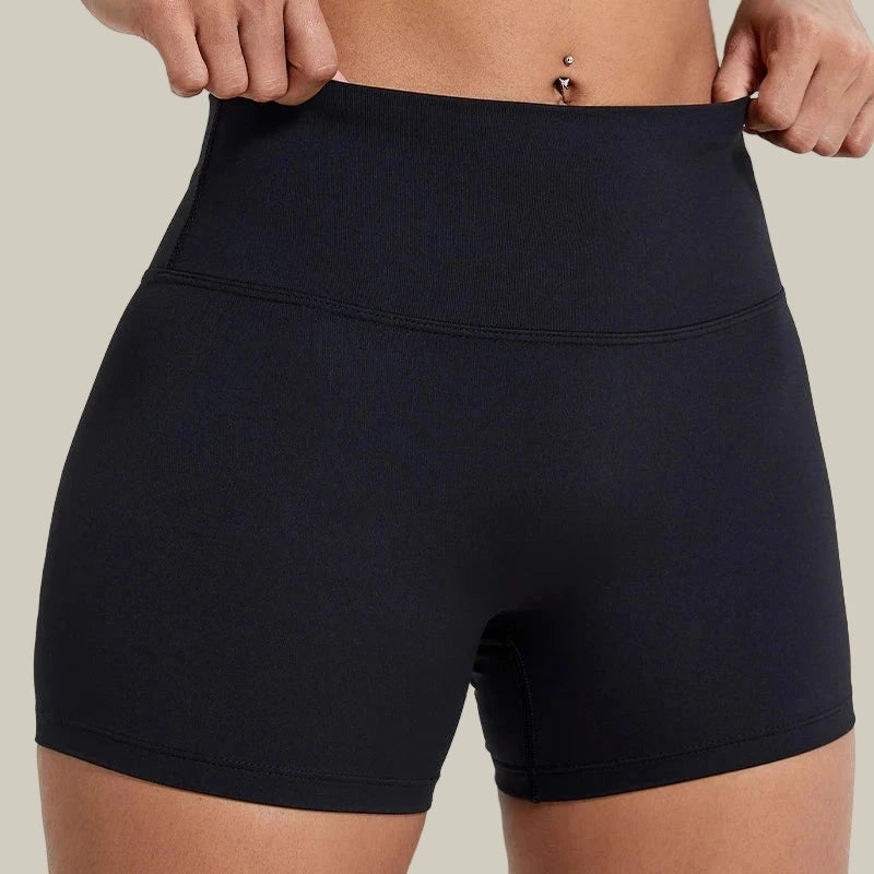 Women’s Slim Fit Gym & Cycling Shorts Black