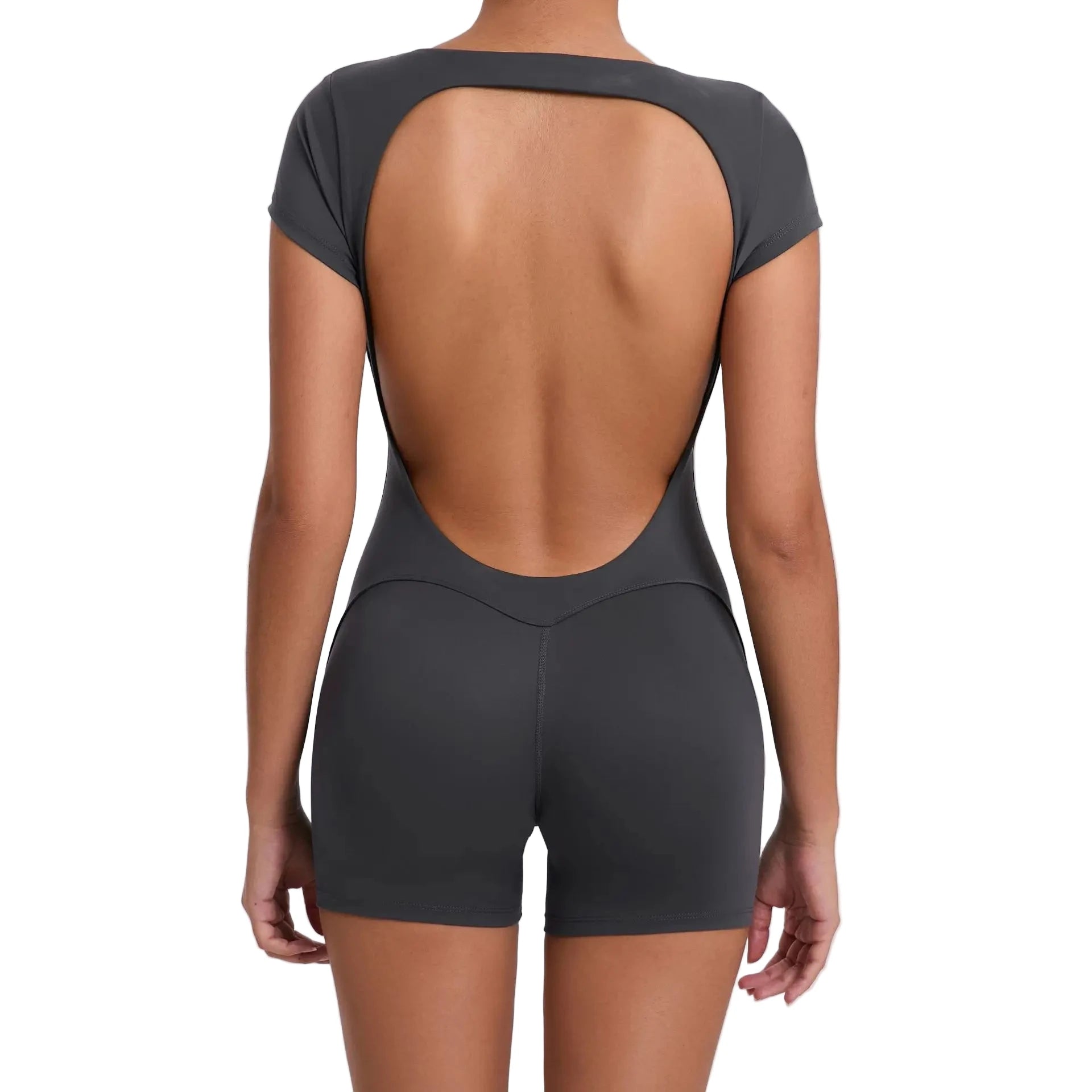 Women’s Fitness Jumpsuit – Gym & Pilates Gray