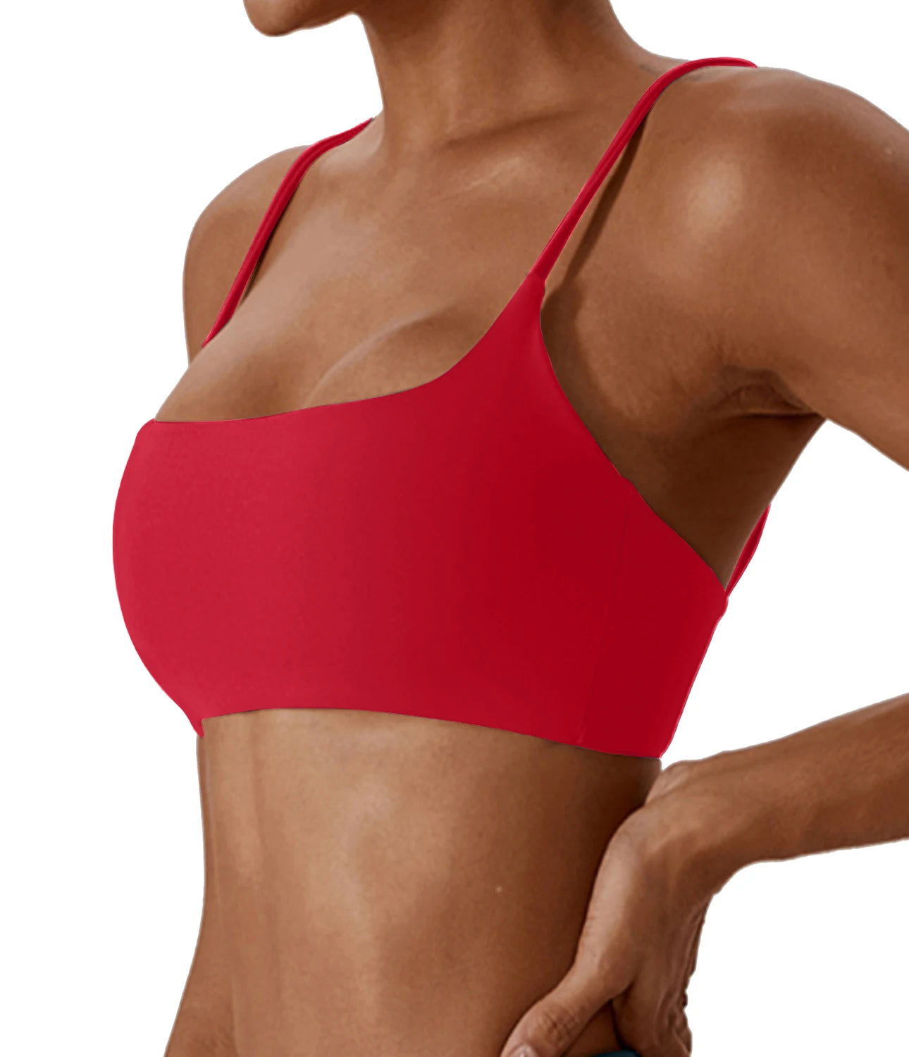 Soft Fitness Bra – Women’s Running & Yoga Wear Red