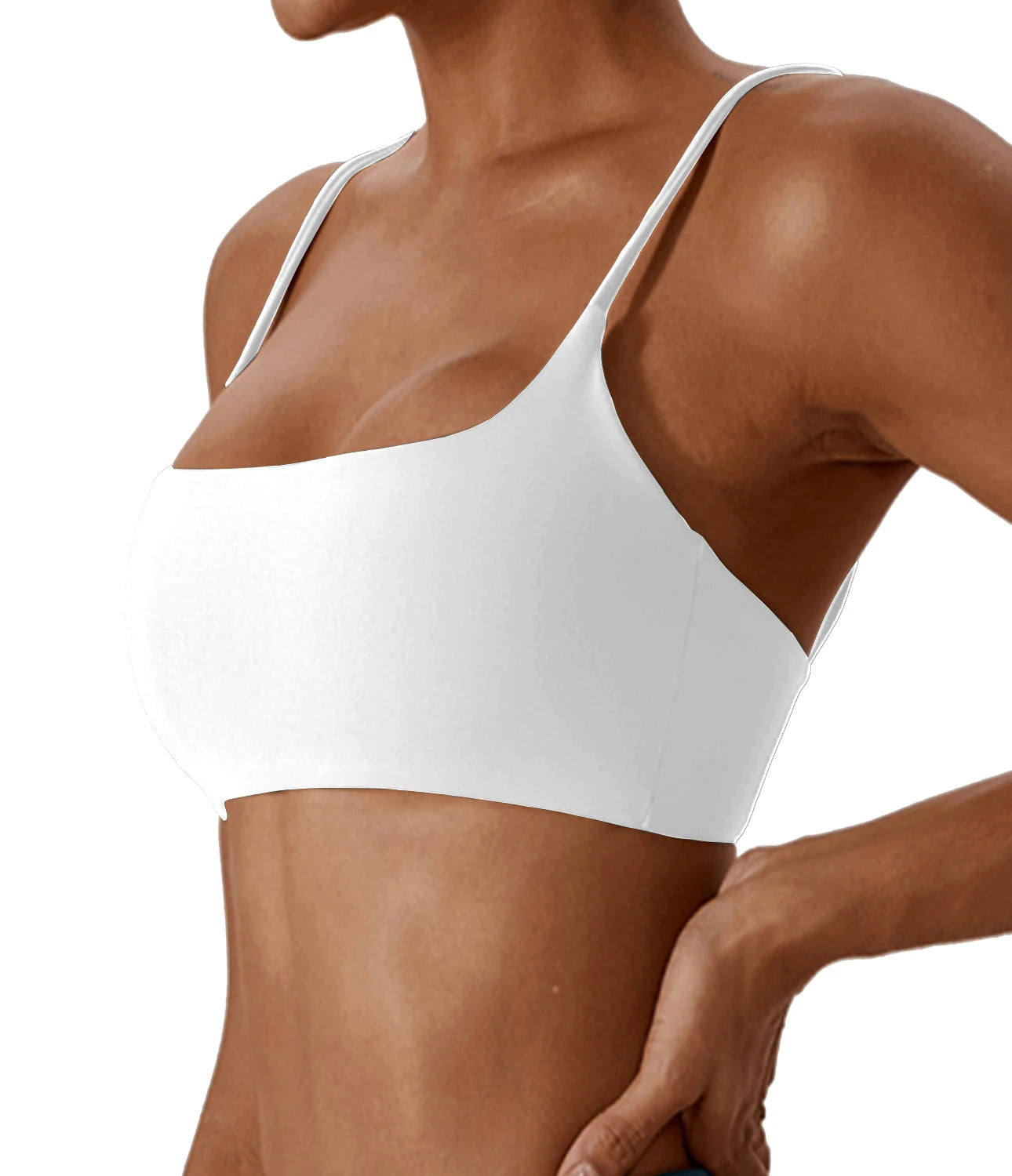 Soft Fitness Bra – Women’s Running & Yoga Wear White