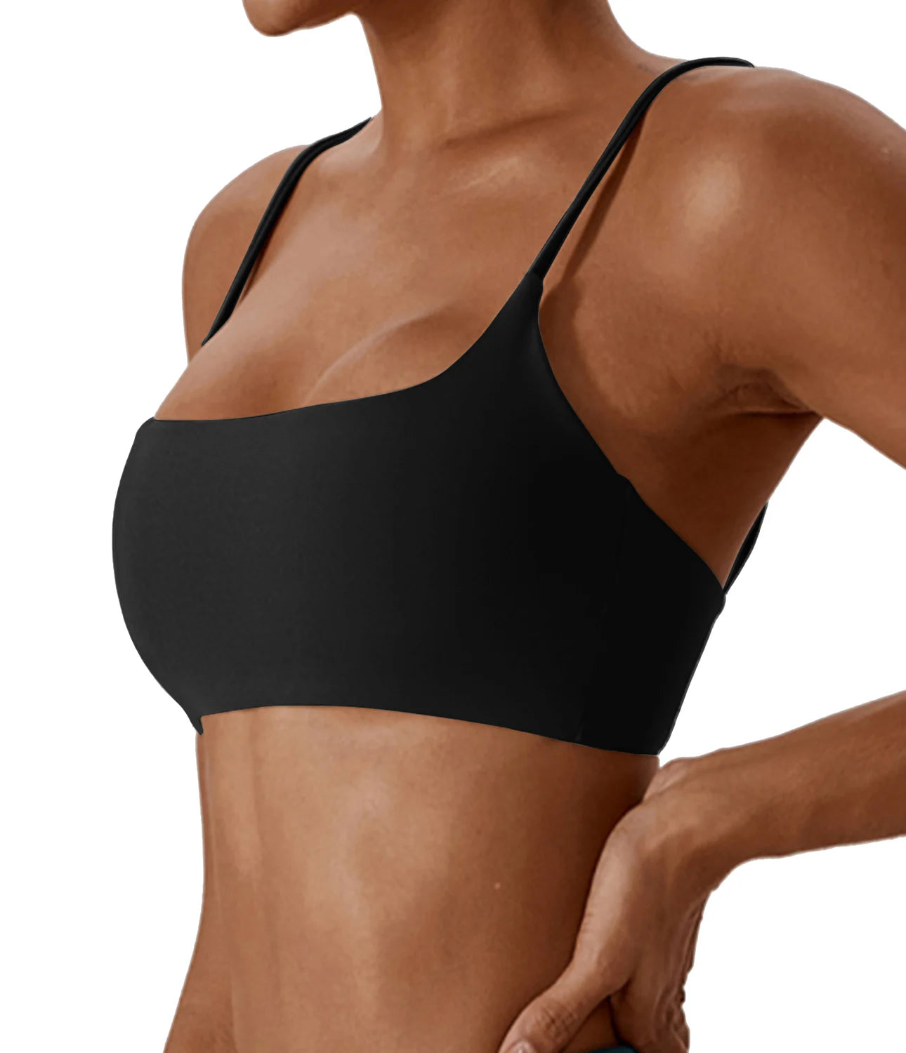 Soft Fitness Bra – Women’s Running & Yoga Wear Black