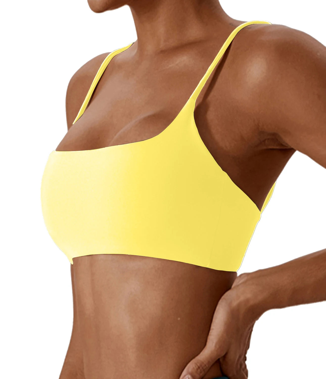 Soft Fitness Bra – Women’s Running & Yoga Wear Yellow