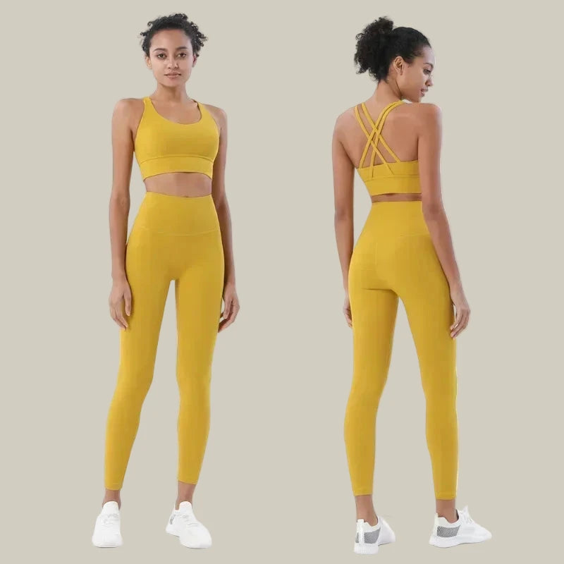 Yoga Leggings & Top 2-Piece Set