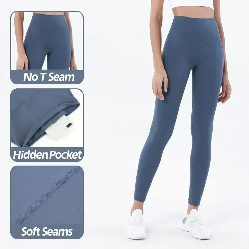 Yoga Leggings & Top 2-Piece Set Blue