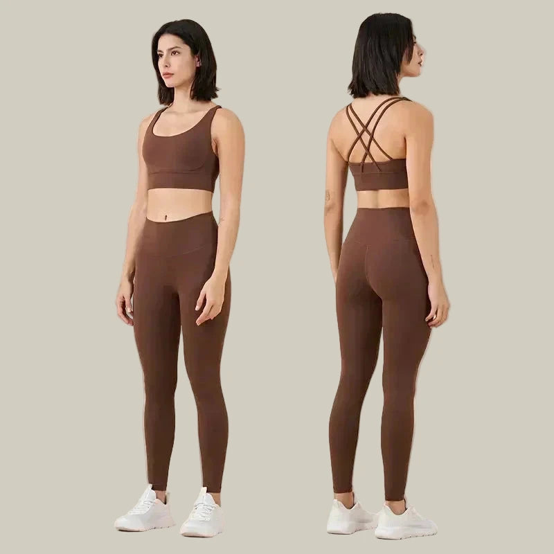 Yoga Leggings & Top 2-Piece Set