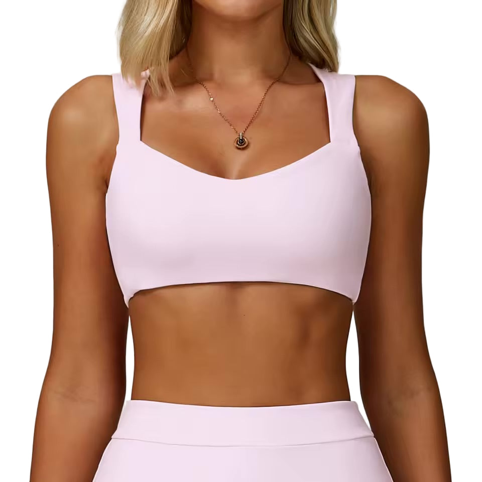 Double-Strap Seamless Sports Bra