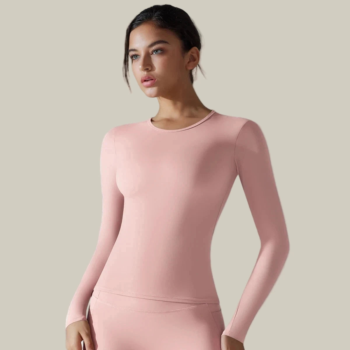 Women’s Long Sleeve Dry-Fit Running Top Pink