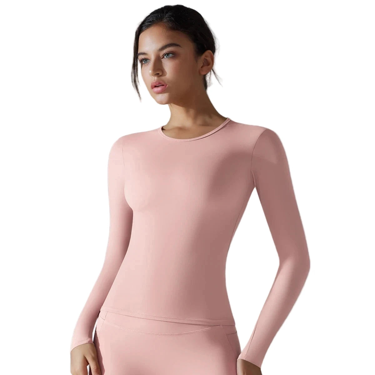 Women’s Long Sleeve Dry-Fit Running Top Pink
