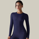 Women’s Long Sleeve Dry-Fit Running Top Blue