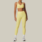 Women’s Workout Tracksuit & Sport Bra Set Yellow