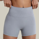 Women’s Slim Fit Gym & Cycling Shorts Silver