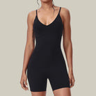 Women’s Sport Jumpsuit – Tight, Backless & Breathable Black