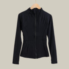 Long-Sleeve Gym Top – Women Black