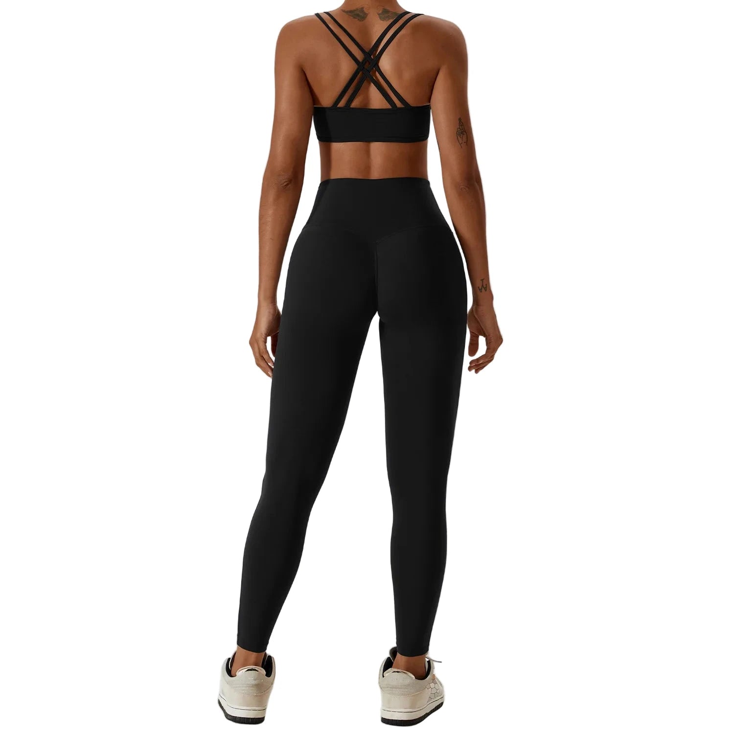 Seamless Workout Tracksuit – 2PC Set dark grey