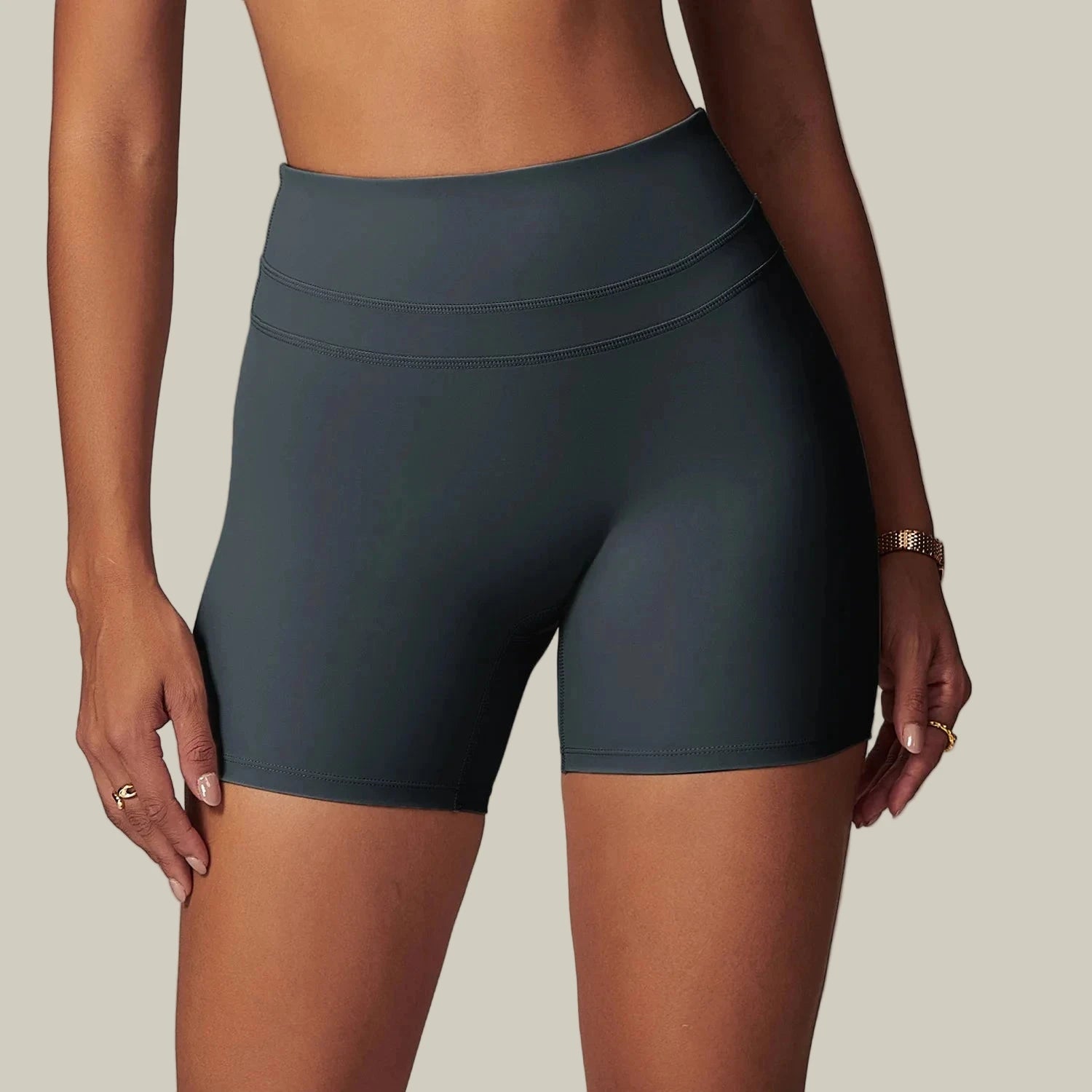 Women’s Breathable Yoga & Gym Shorts dark grey