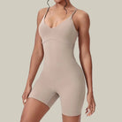 Women’s Sport Jumpsuit – Tight, Backless & Breathable Off-white, White, Cream
