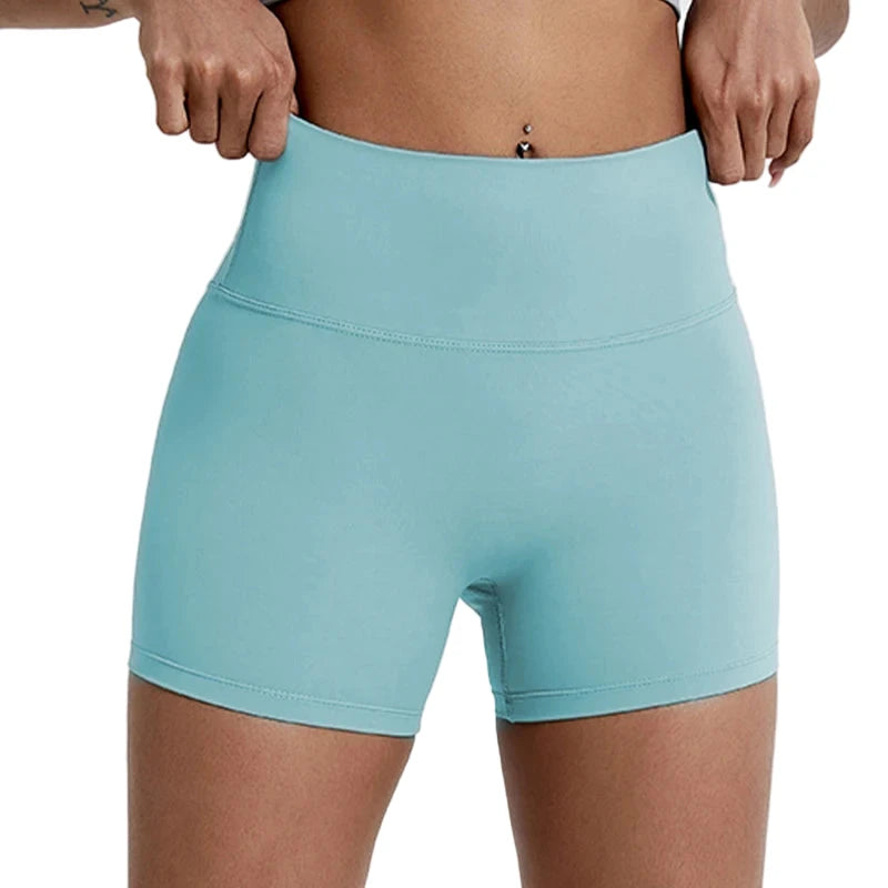 Women’s Slim Fit Gym & Cycling Shorts Blue