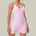 Women’s Sport Jumpsuit – Tight, Backless & Breathable Pink