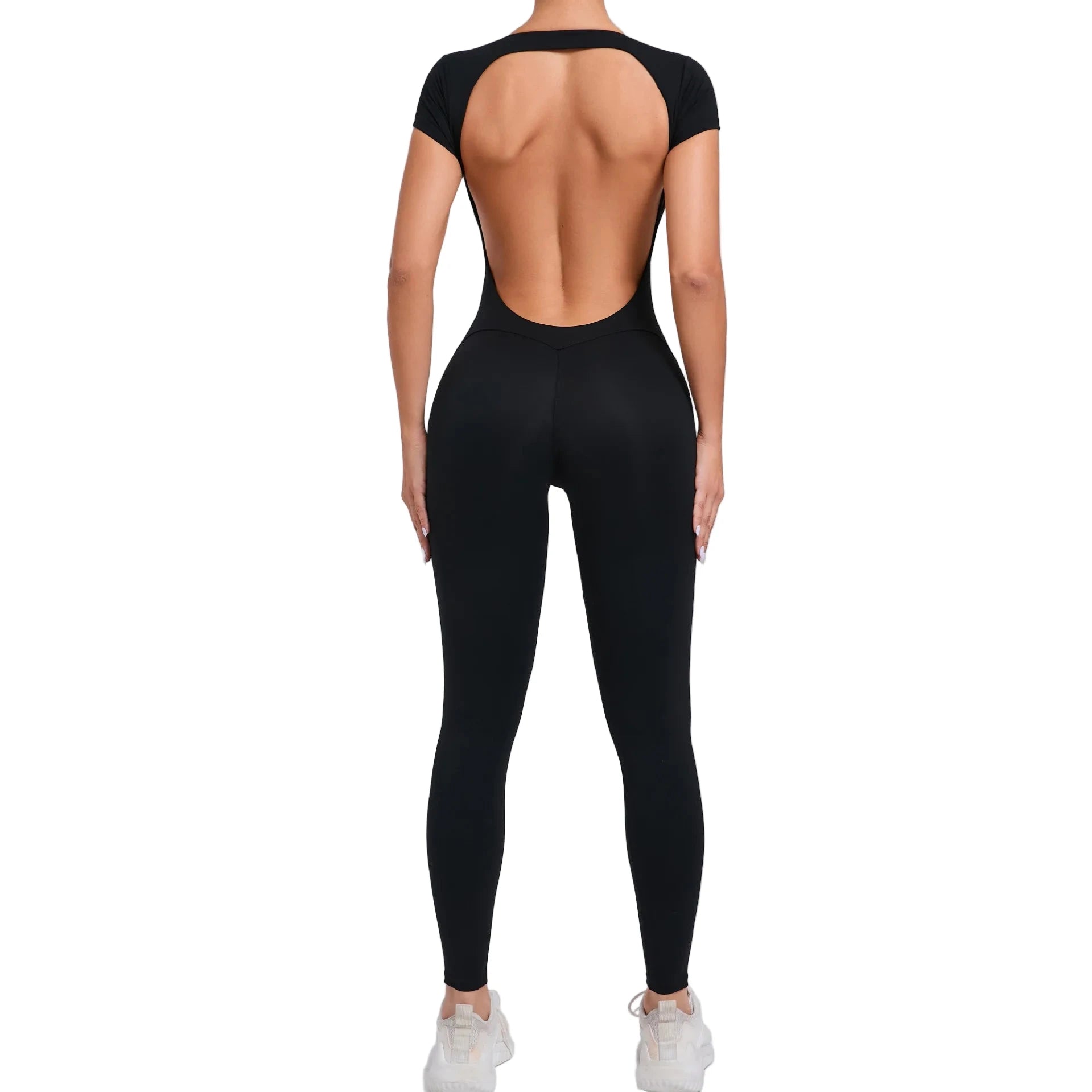 Women’s Fitness Jumpsuit – Gym & Pilates Black