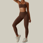 Seamless Workout Tracksuit – 2PC Set coffe