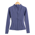 Long-Sleeve Gym Top – Women # electric blue