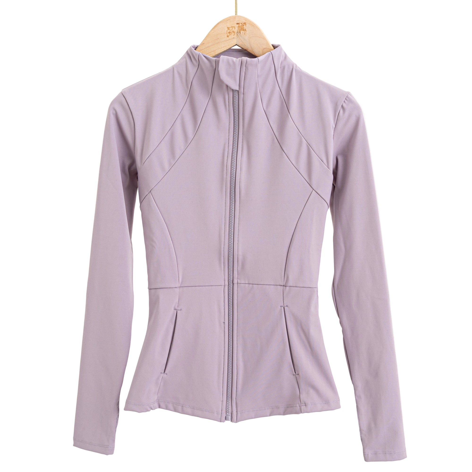 Long-Sleeve Gym Top – Women Purple