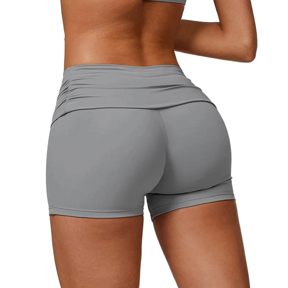 High-Waist Workout Shorts – Quick Dry