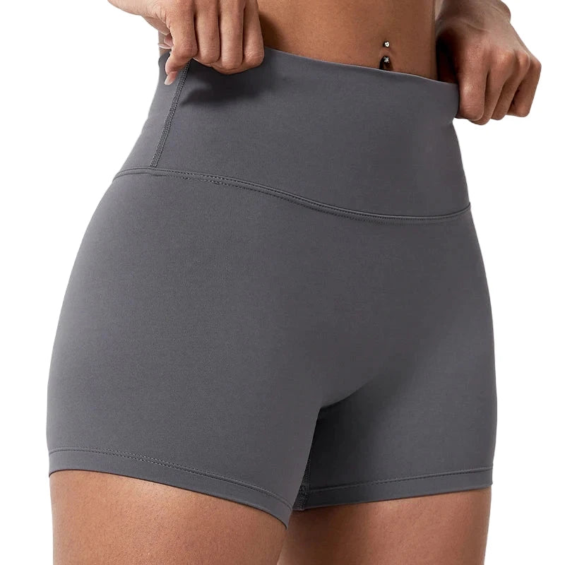 Women’s Slim Fit Gym & Cycling Shorts Grey