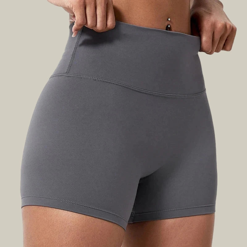 Women’s Slim Fit Gym & Cycling Shorts Grey