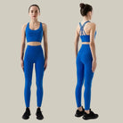 Yoga Leggings & Top 2-Piece Set Navy