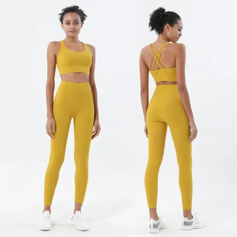 Yoga Leggings & Top 2-Piece Set