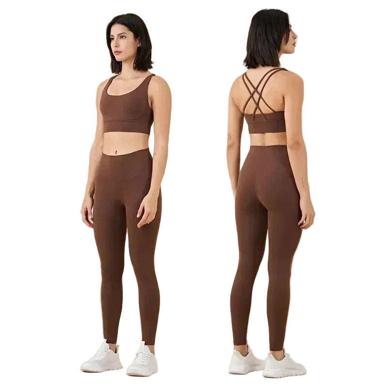 Yoga Leggings & Top 2-Piece Set