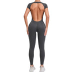Women’s Fitness Jumpsuit – Gym & Pilates charcoal